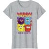 imageFurby Vintage Classic World Tour Rainbow Neon Rock Poster TShirtHeather Grey