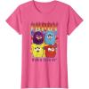 imageFurby Vintage Classic World Tour Rainbow Neon Rock Poster TShirtPink Heather
