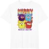 imageFurby Vintage Classic World Tour Rainbow Neon Rock Poster TShirtWhite