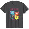 imageFurby Vintage Neon Gradient Since 1998 Heart Portraits TShirtDark Heather Grey