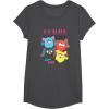 imageFurby Vintage Neon Gradient Since 1998 Heart Portraits TShirtDark Heather Grey