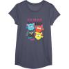 imageFurby Vintage Neon Gradient Since 1998 Heart Portraits TShirtHeather Blue