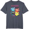 imageFurby Vintage Neon Gradient Since 1998 Heart Portraits TShirtHeather Blue