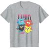 imageFurby Vintage Neon Gradient Since 1998 Heart Portraits TShirtHeather Grey