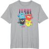 imageFurby Vintage Neon Gradient Since 1998 Heart Portraits TShirtHeather Grey
