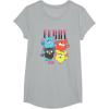 imageFurby Vintage Neon Gradient Since 1998 Heart Portraits TShirtHeather Grey