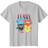 imageFurby Vintage Neon Gradient Since 1998 Heart Portraits TShirtSilver Grey