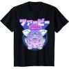 imageGagaciso Furby Retro Pink Circle Kanji Portrait TShirtBlack