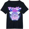 imageGagaciso Furby Retro Pink Circle Kanji Portrait TShirtBlack