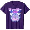 imageGagaciso Furby Retro Pink Circle Kanji Portrait TShirtPurple