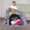 imageNorthwest Hasbro Furby Funky Furby Silk Touch Throw Blanket 40 x 50 InchesFurby 1998