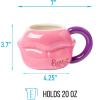 imageSilver Buffalo Furby Pink Ceramic 3D Sculpted Mug 20 OuncesBratz Ceramic