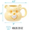 imageSilver Buffalo Furby Pink Ceramic 3D Sculpted Mug 20 OuncesCare Bears Funshine Bear