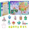 imageFURBY Minis Advent Calendar for Kids 6 Years and Up 24 Days of Surprise Holiday Toys with 1Inch Figures Stickers ampamp Fun Accessories