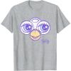 imageFurby Big Cute Face Big Chest Frame Logo TShirtHeather Grey
