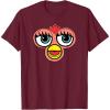imageFurby Classic Toy Big Sassy Face Portrait TShirtBurgundy
