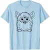 imageFurby Classic Toy Outline Vintage Smiling Portrait TShirtBaby Blue