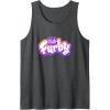 imageFurby Club Furby Colorful Gradient Furry Logo Tank TopDark Heather Grey
