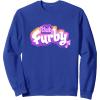 imageFurby Club Furby Colorful Gradient Musical Notes Furry Logo SweatshirtRoyal Blue