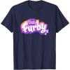 imageFurby Club Furby Colorful Gradient Musical Notes Furry Logo TShirtNavy Blue