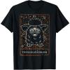 imageFurby Halloween Celestial Tarot Card Trouble Maker Outline TShirtBlack