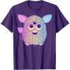 imageFurby Retro Neon Gradient Big Cute Portrait TShirtPurple