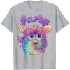 imageFurby Tie Dyed Cute Portrait Logo TShirtHeather Grey