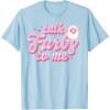 imageFurby Valentines Day Talk Furby To Me Cute Hearts Logo TShirtBaby Blue