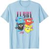 imageFurby Vintage Neon Gradient Since 1998 Heart Portraits TShirtBaby Blue