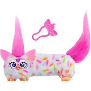 imageFURBY DJ Furblets BerryCupCake Mini Electronic Plush Toy with Funny Stretchable Sound Effects ampamp Music Speaks Furbish White ampamp PinkBerrycupcake