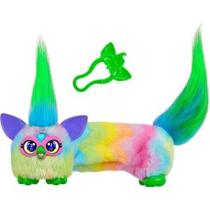imageFURBY DJ Furblets BerryCupCake Mini Electronic Plush Toy with Funny Stretchable Sound Effects ampamp Music Speaks Furbish White ampamp PinkCandeeswirl
