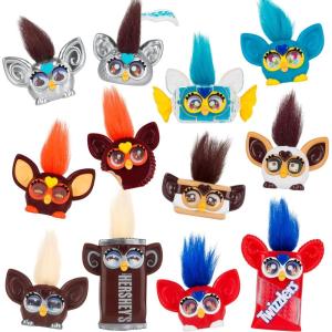 imageFURBY Minis 12 Pack of The Hershey Company Figures Tiny Collectible 1Inch Candy Toys for Kids 6 Amazon Exclusive