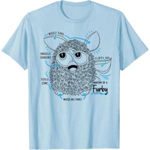 imageFurby Anatomy Of A Furby Retro Textbook Diagram TShirtBaby Blue
