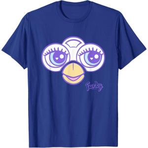 imageFurby Big Cute Face Big Chest Frame Logo TShirtRoyal Blue