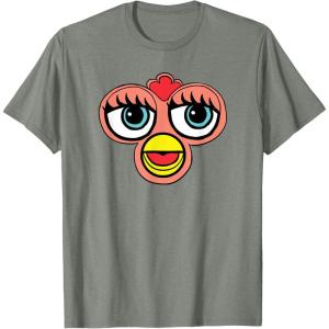 imageFurby Classic Toy Big Sassy Face Portrait TShirtOlive Heather