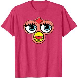 imageFurby Classic Toy Big Sassy Face Portrait TShirtRed Heather