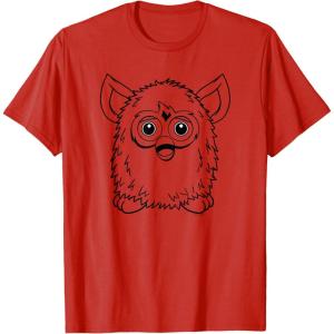 imageFurby Classic Toy Outline Vintage Smiling Portrait TShirtRed