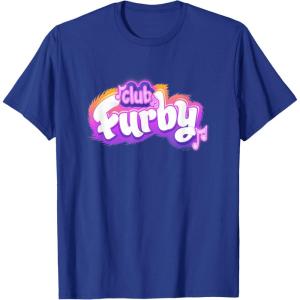imageFurby Club Furby Colorful Gradient Musical Notes Furry Logo TShirtRoyal Blue