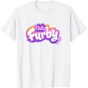 imageFurby Club Furby Colorful Gradient Musical Notes Furry Logo TShirtWhite
