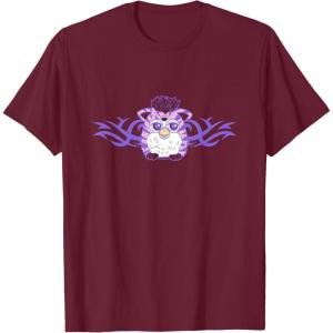 imageFurby Cute Tribal Rocker Big Chest Logo TShirtBurgundy