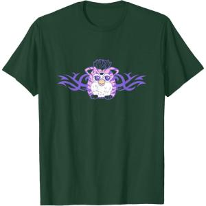imageFurby Cute Tribal Rocker Big Chest Logo TShirtDark Green