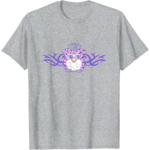 imageFurby Cute Tribal Rocker Big Chest Logo TShirtHeather Grey