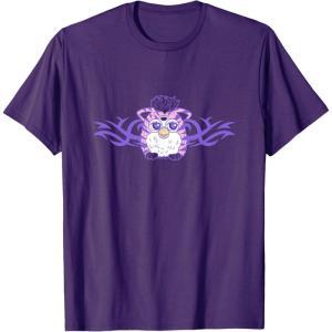 imageFurby Cute Tribal Rocker Big Chest Logo TShirtPurple