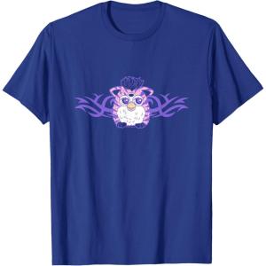 imageFurby Cute Tribal Rocker Big Chest Logo TShirtRoyal Blue
