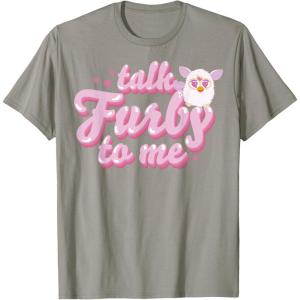 imageFurby Valentines Day Talk Furby To Me Cute Hearts Logo TShirtSlate Grey