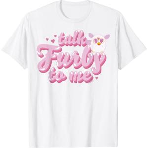 imageFurby Valentines Day Talk Furby To Me Cute Hearts Logo TShirtWhite