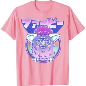 imageGagaciso Furby Retro Pink Circle Kanji Portrait TShirtPink