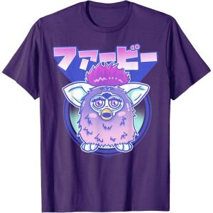 imageGagaciso Furby Retro Pink Circle Kanji Portrait TShirtPurple