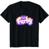 imageFurby Club Furby Colorful Gradient Furry Logo TShirtBlack