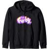 imageFurby Club Furby Colorful Gradient Musical Notes Furry Logo Zip HoodieBlack